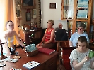 Laski, zwiedzanie pokoju Ks. Tadeusza Fedorowicza, p. Maja, p. Dorota, p. Anna, p. Hania.