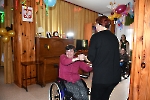 Świetlica Domu Nadziei, Zabawa Andrzejkowa, tańczą p. Iwona i p. Agnieszka